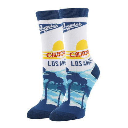 Los Angeles - Women's Funny crew socks