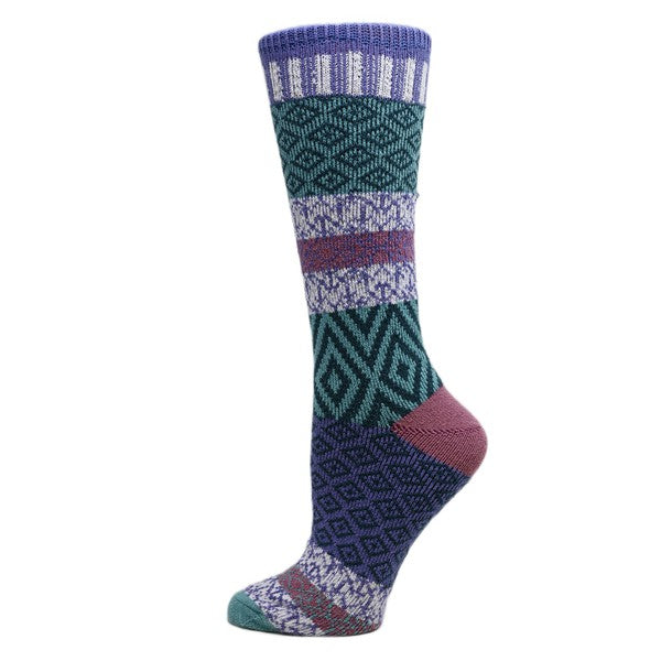 Sophia - Women's Fuzzy Crew Socks