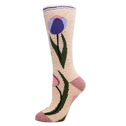 Julia - Women's fuzzy crew socks