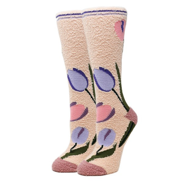 Julia - Women's fuzzy crew socks