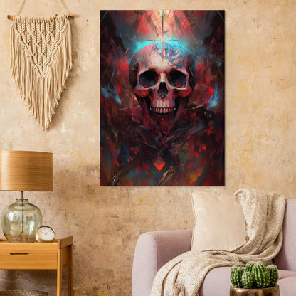 "Red Skull" Biopunk Horror Collection #06 - Anime Semi-Glossy Poster