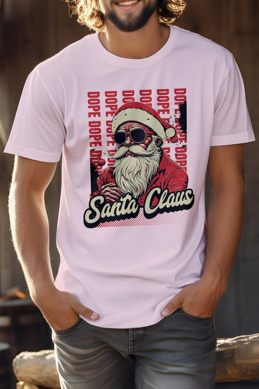 Dope Santa Claus Navidad Camiseta gráfica unisex