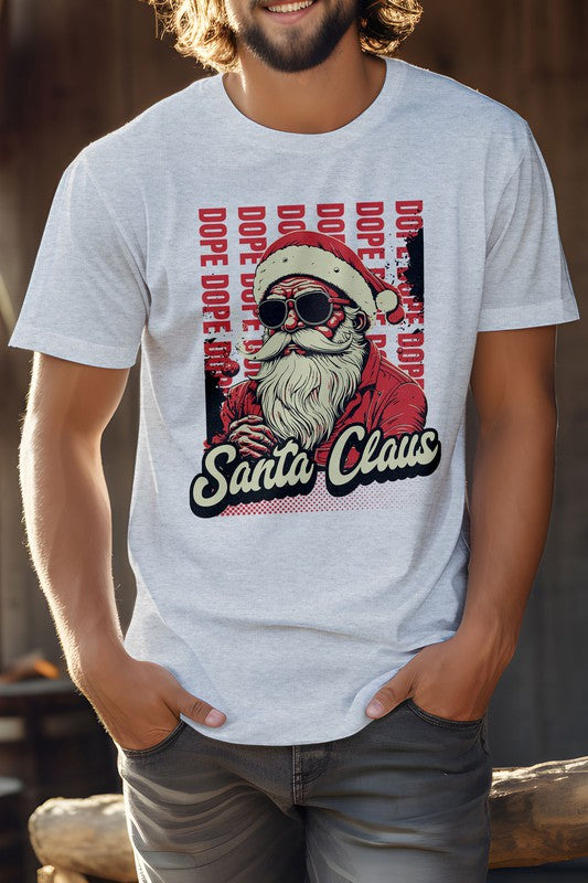 Dope Santa Claus Navidad Camiseta gráfica unisex