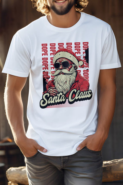 Dope Santa Claus Christmas Unisex Graphic Tee