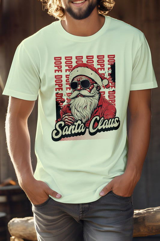 Dope Santa Claus Navidad Camiseta gráfica unisex