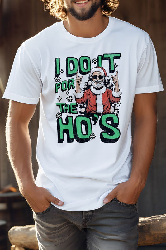 Lo hago por la camiseta gráfica unisex de Navidad de Ho