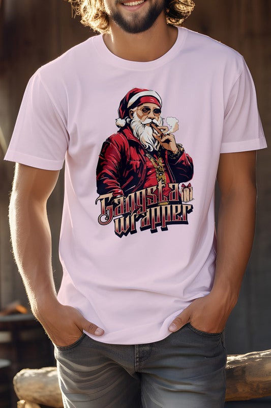 Gangsta Wrapper, camiseta gráfica unisex de Navidad