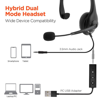 HyperGear V100 Office Professional Wired Headset