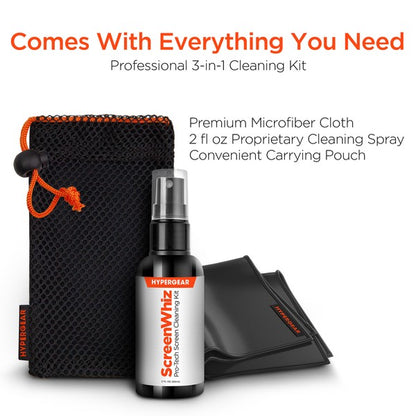 HyperGear ScreenWhiz 3-in-1 Screen Cleaning Kit