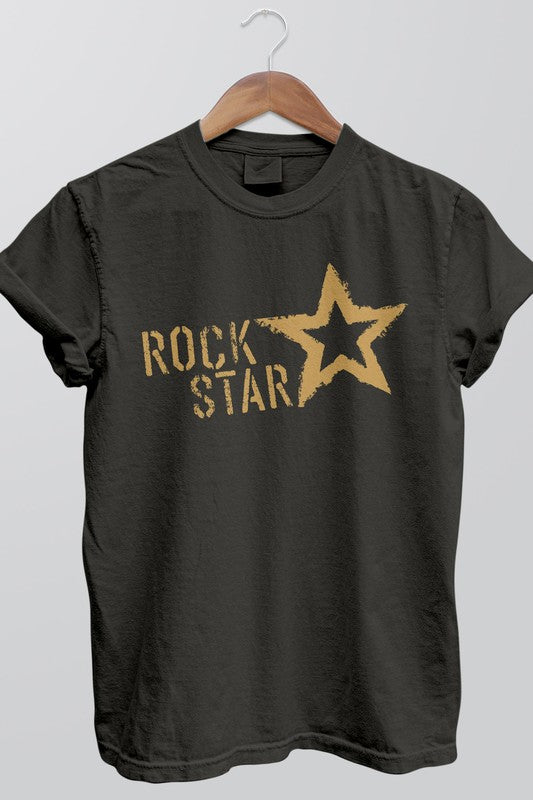 Estrella de rock, camiseta teñida en ropa