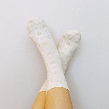 Heart Embossed Socks Set Of 3