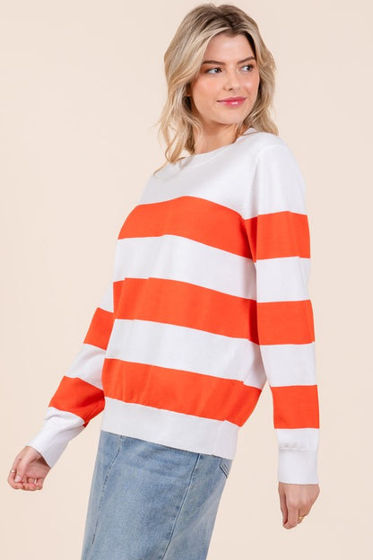 Stripe Lightweight Knit Sweater