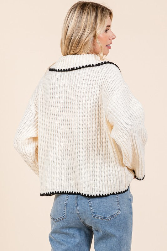 Knit Sweater Cardigan