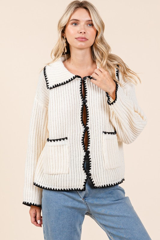 Knit Sweater Cardigan