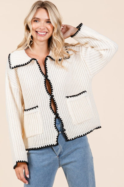 Knit Sweater Cardigan