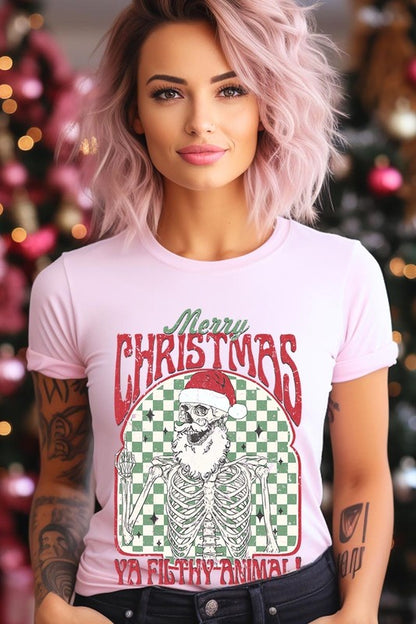 Merry Christmas Ya Filthy Animal Graphic Tee