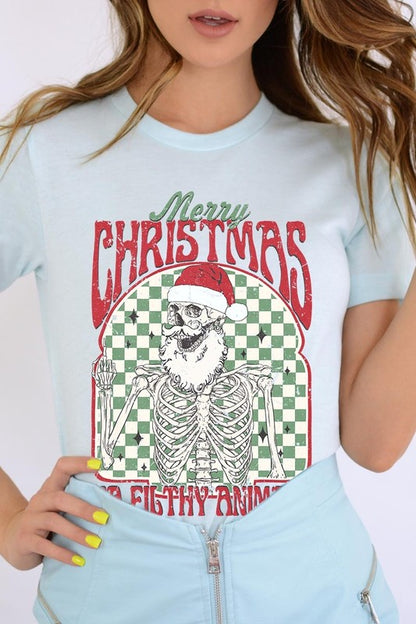 Merry Christmas Ya Filthy Animal Graphic Tee