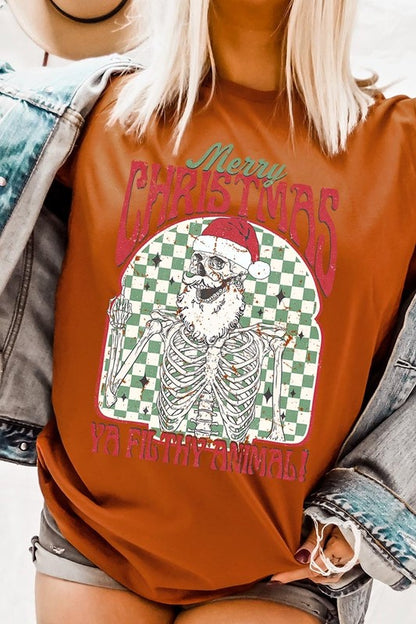 Merry Christmas Ya Filthy Animal Graphic Tee