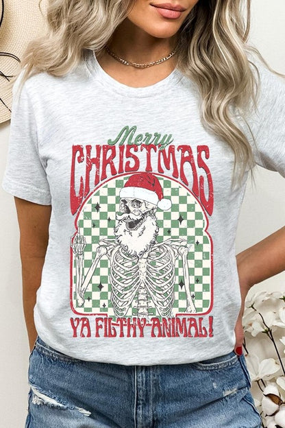 Merry Christmas Ya Filthy Animal Graphic Tee