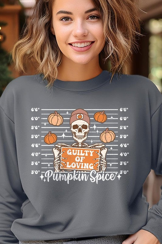 Guilty Of Loving Pumpkin Spice Fleece Sweatshirts