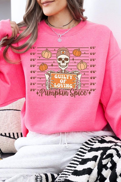 Guilty Of Loving Pumpkin Spice Fleece Sweatshirts