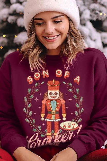 Son Of A Nutcracker Graphic Fleece Sweatshirts