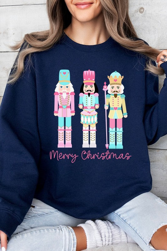 Christmas Nutcracker Graphic Fleece Sweatshirts