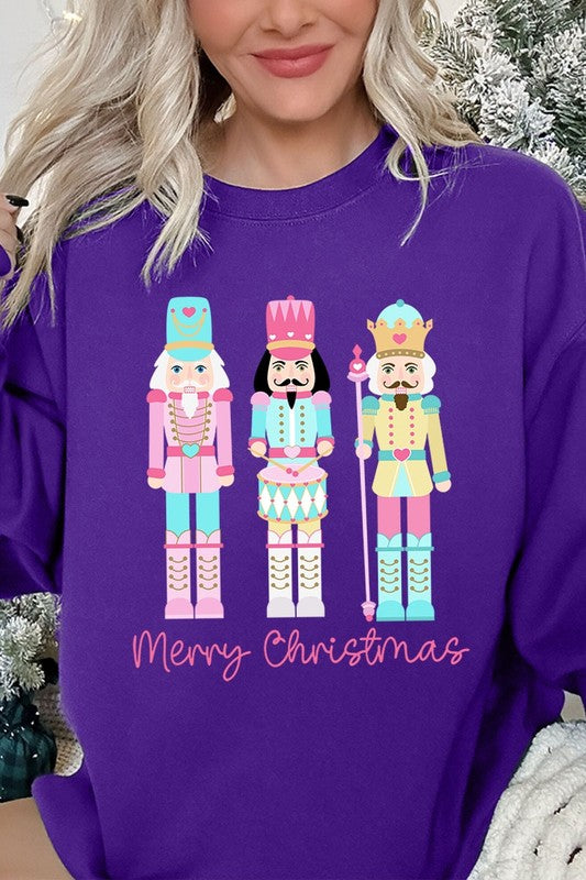 Christmas Nutcracker Graphic Fleece Sweatshirts