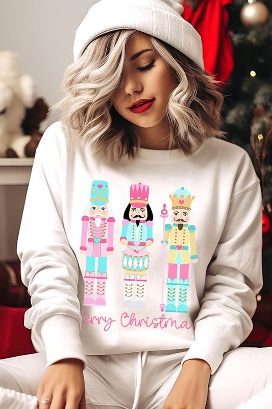 Christmas Nutcracker Graphic Fleece Sweatshirts