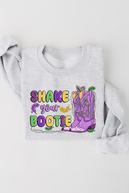 Shake Your Bootie Mardi Gras Fleece Sweatshirts