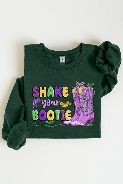 Shake Your Bootie Mardi Gras Fleece Sweatshirts