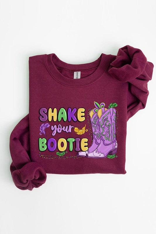 Shake Your Bootie Mardi Gras Fleece Sweatshirts