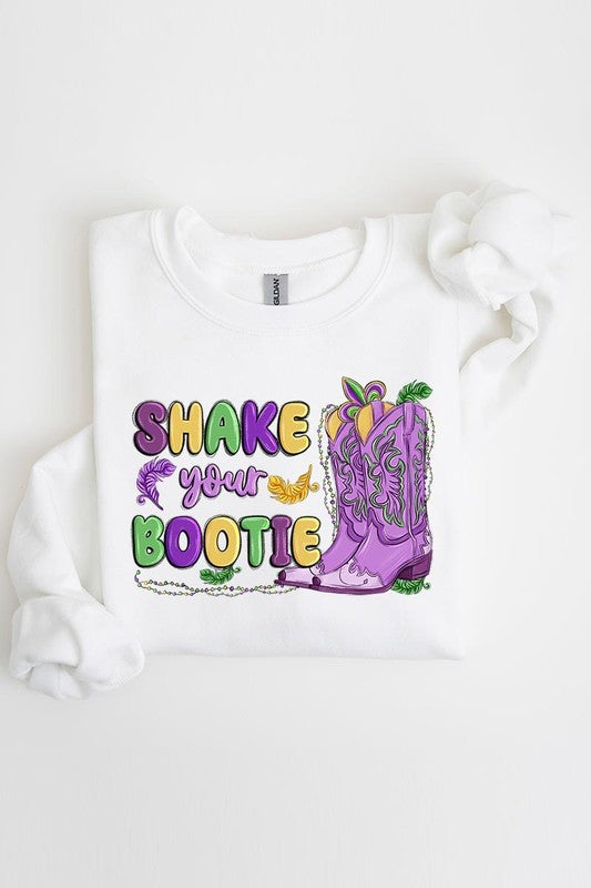 Shake Your Bootie Mardi Gras Fleece Sweatshirts