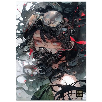 "Glaring Pilot" Biopunk Horror Collection #34 - Anime Semi-Glossy Poster
