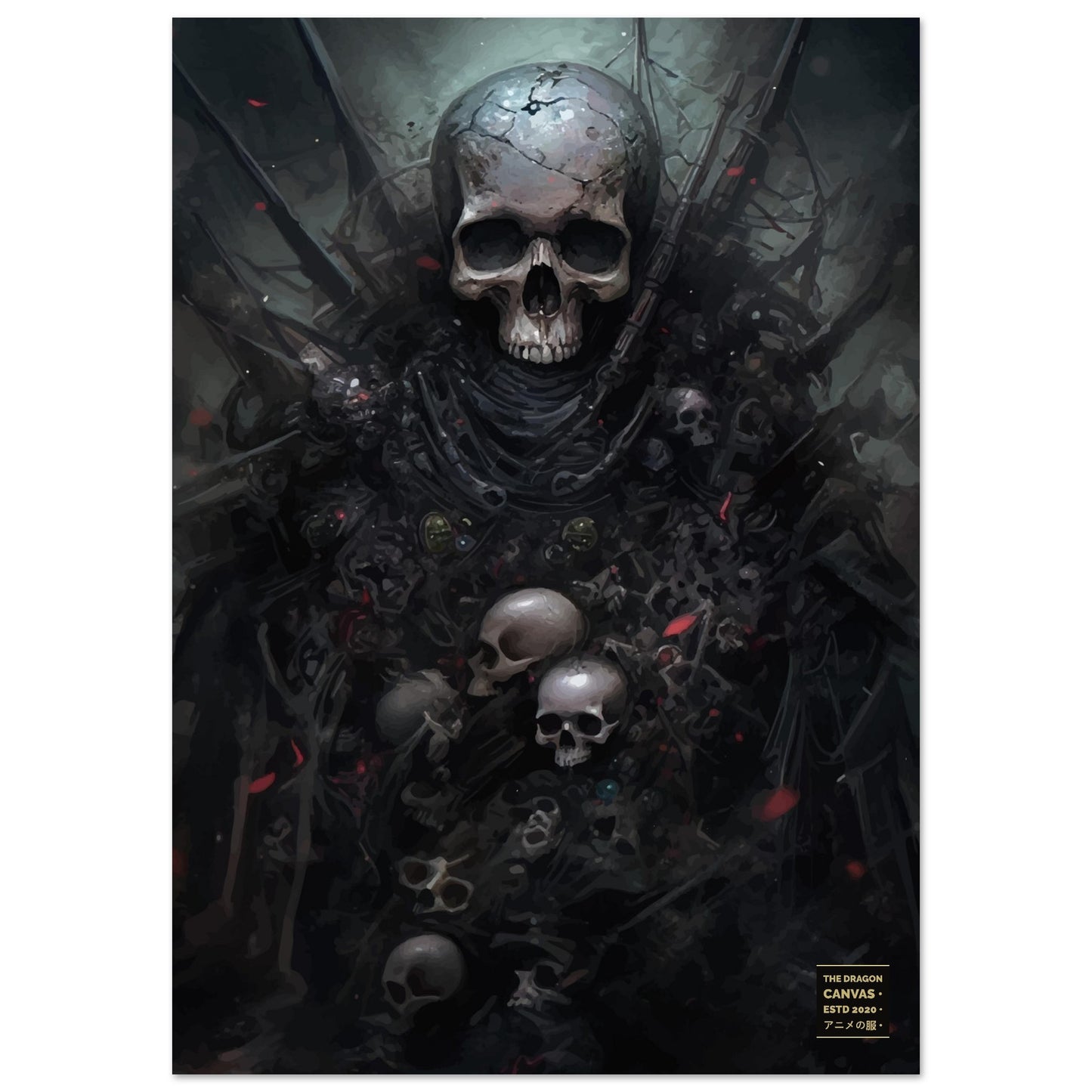 "Lich Awakes" Biopunk Horror Collection #03 - Anime Semi-Glossy Poster