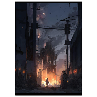 "City Sky" Biopunk Horror Collection #01 - Anime Semi-Glossy Poster