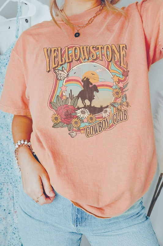 Camiseta gráfica Yellowstone Cowboy Club Comfort Colors