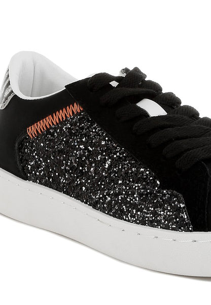 Cosmolight Glitter Faux Leather Sneakers