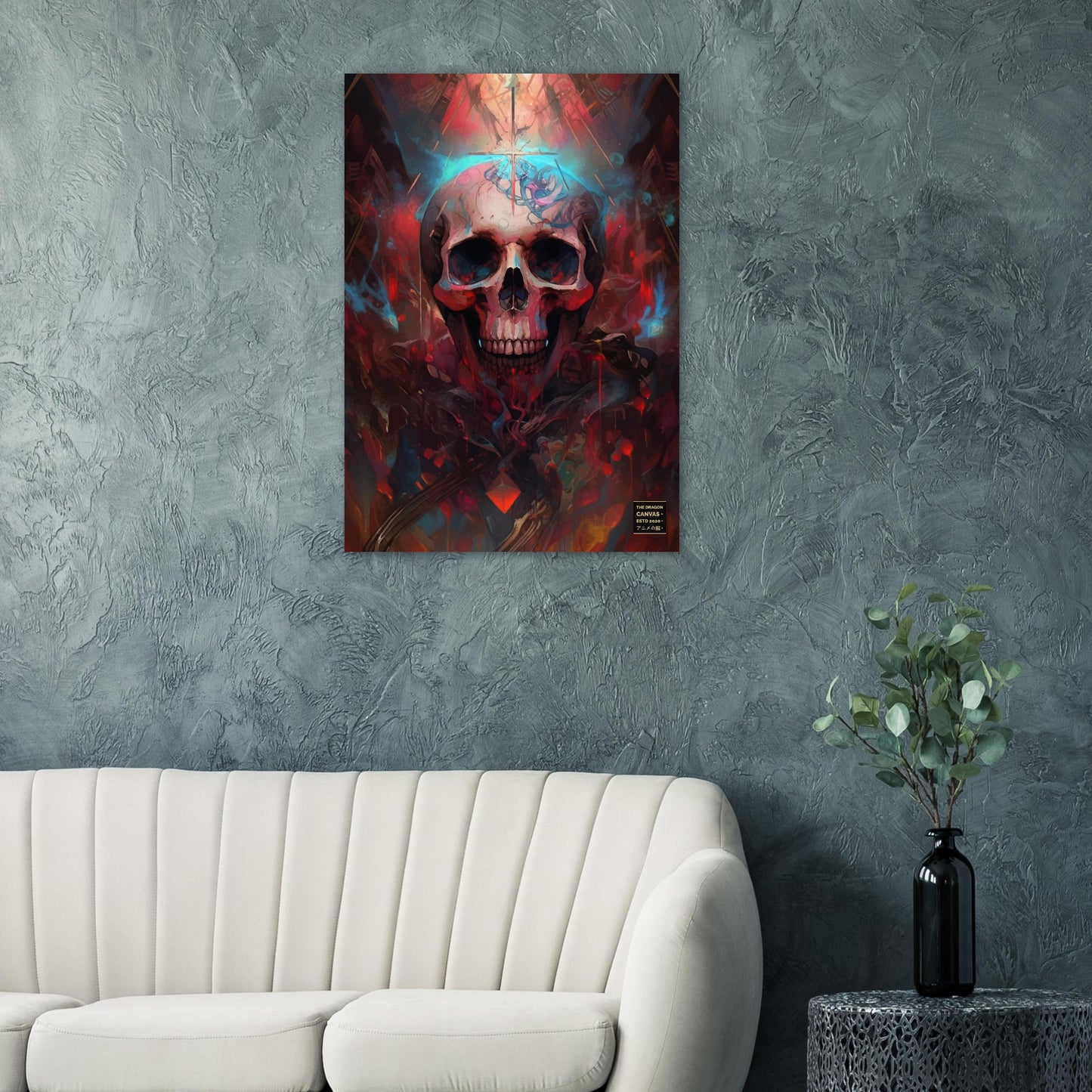 "Red Skull" Biopunk Horror Collection #06 - Anime Semi-Glossy Poster