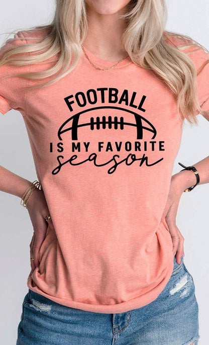 El fútbol es mi camiseta gráfica de temporada favorita