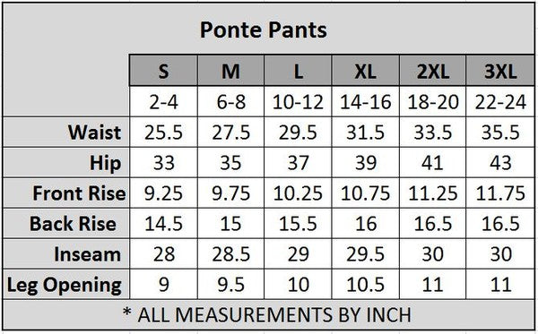 Lady's Ponte Pants