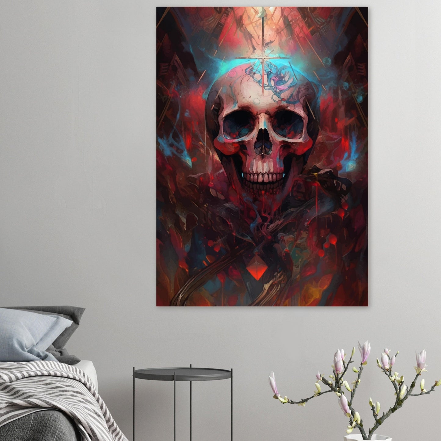 "Red Skull" Biopunk Horror Collection #06 - Anime Semi-Glossy Poster