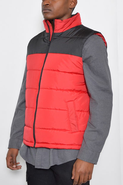 PADDED WINTER TWO TONE VEST