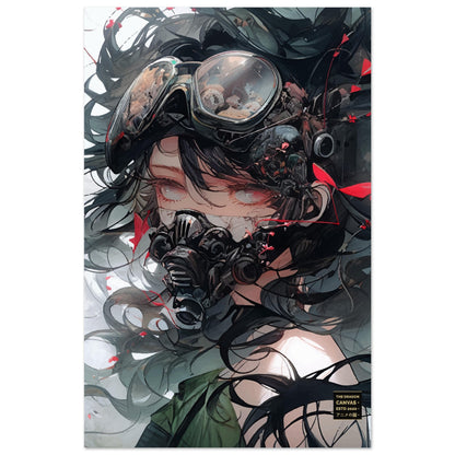 Colección de terror Biopunk "Glaring Pilot" #34 - Póster anime semibrillante