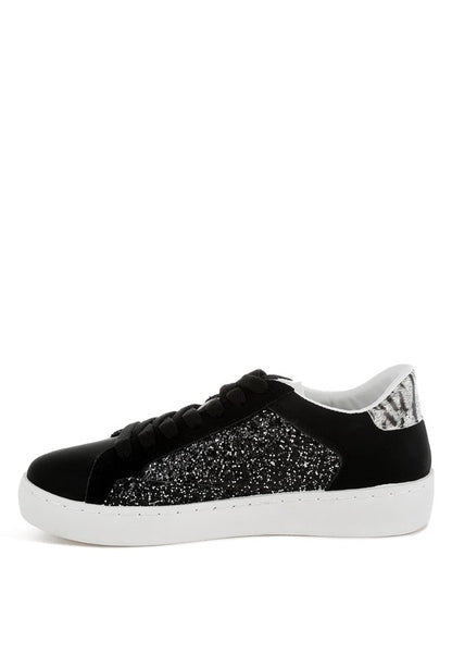 Cosmolight Glitter Faux Leather Sneakers