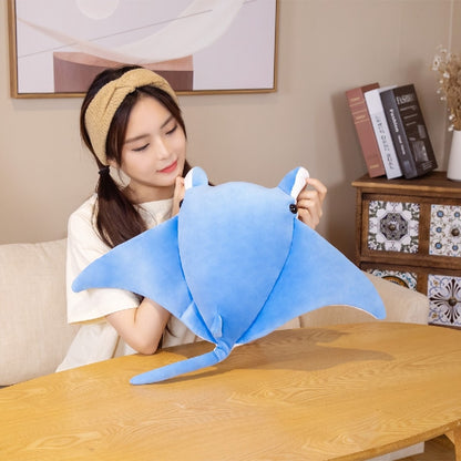 70cm/90cm Cartoon Manta-Ray Plush Toys - Plush Pillow Stuffed Animal