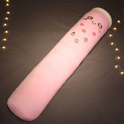 100cm/130cm/150cm Cute Bubble Tea Cup Plush Toys - Soft Long Stuffed Pillow - Kawaii Fruit Milk Tea - Plush Doll Sleeping Cushion