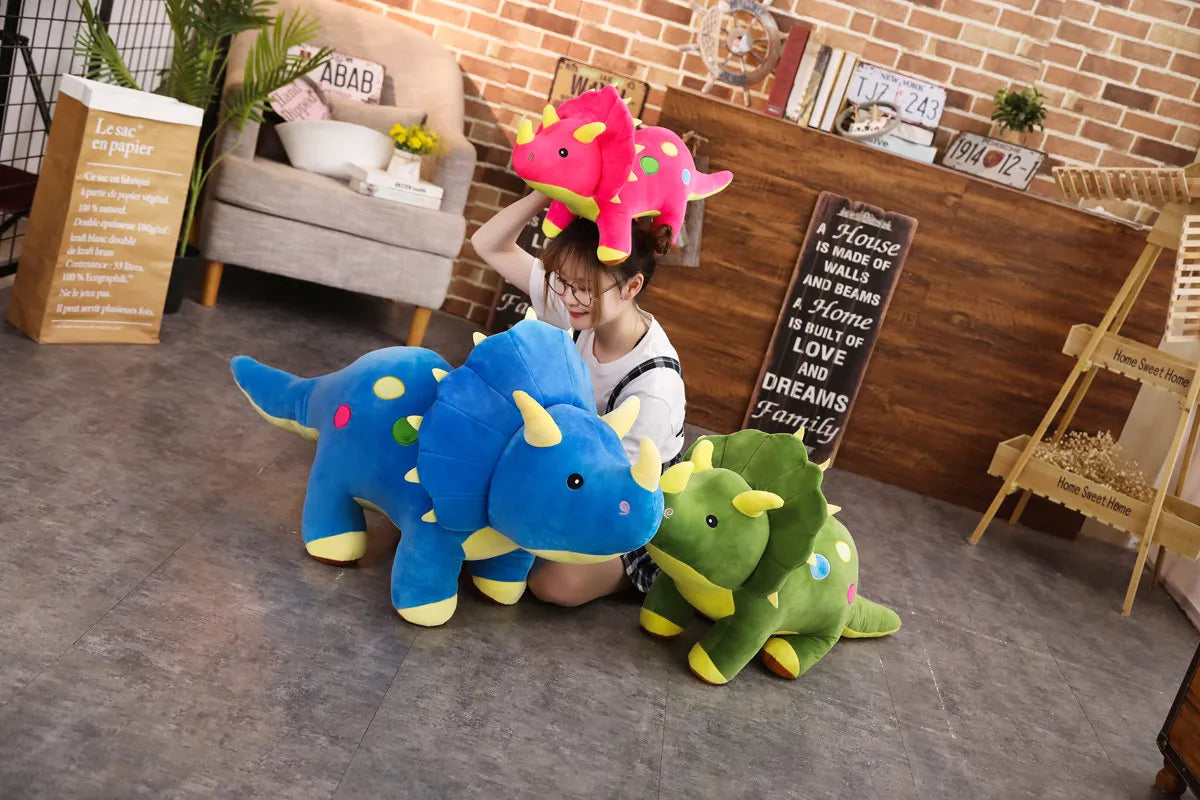 40cm Plush Soft Triceratops Toy Dinosaur