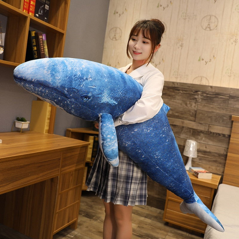 55cm Cute Doll - Lovely Blue Whale Plush Toys - Soft Stuffed Toy