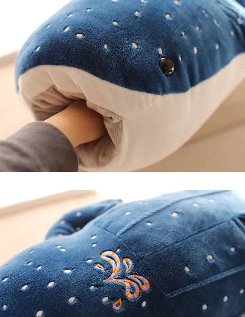 50/100CM Cartoon Whale Shark Stuffed Plush Toys